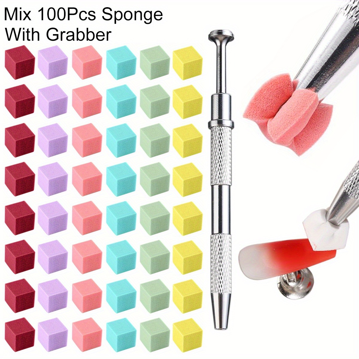 Nail Art Brush Set - 1/50/100Pcs Platz Nail art Schwamm Set