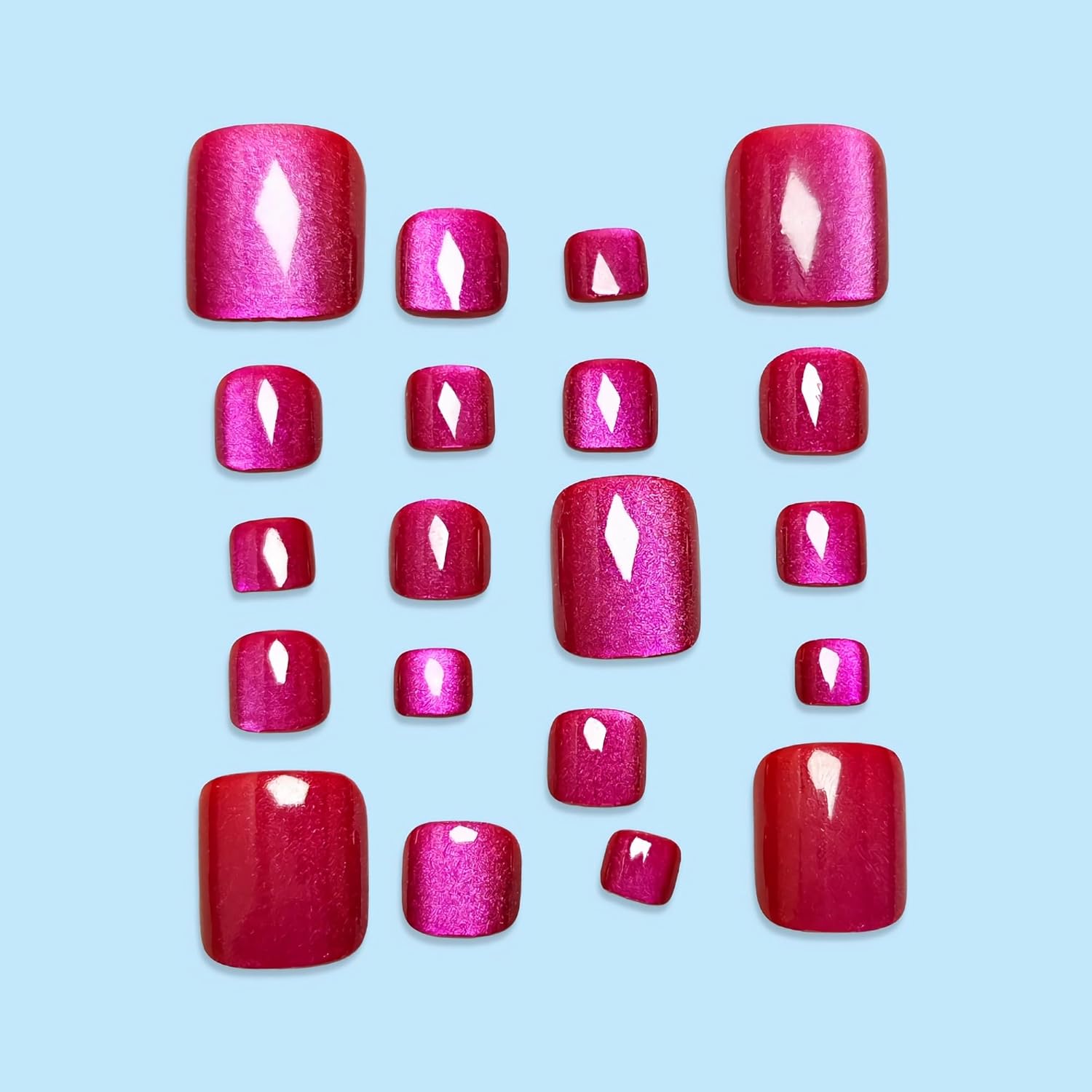 96PCS Acryl Nähfuß geformt kur – Nail Art Aesthetic Bewertung und Preis
