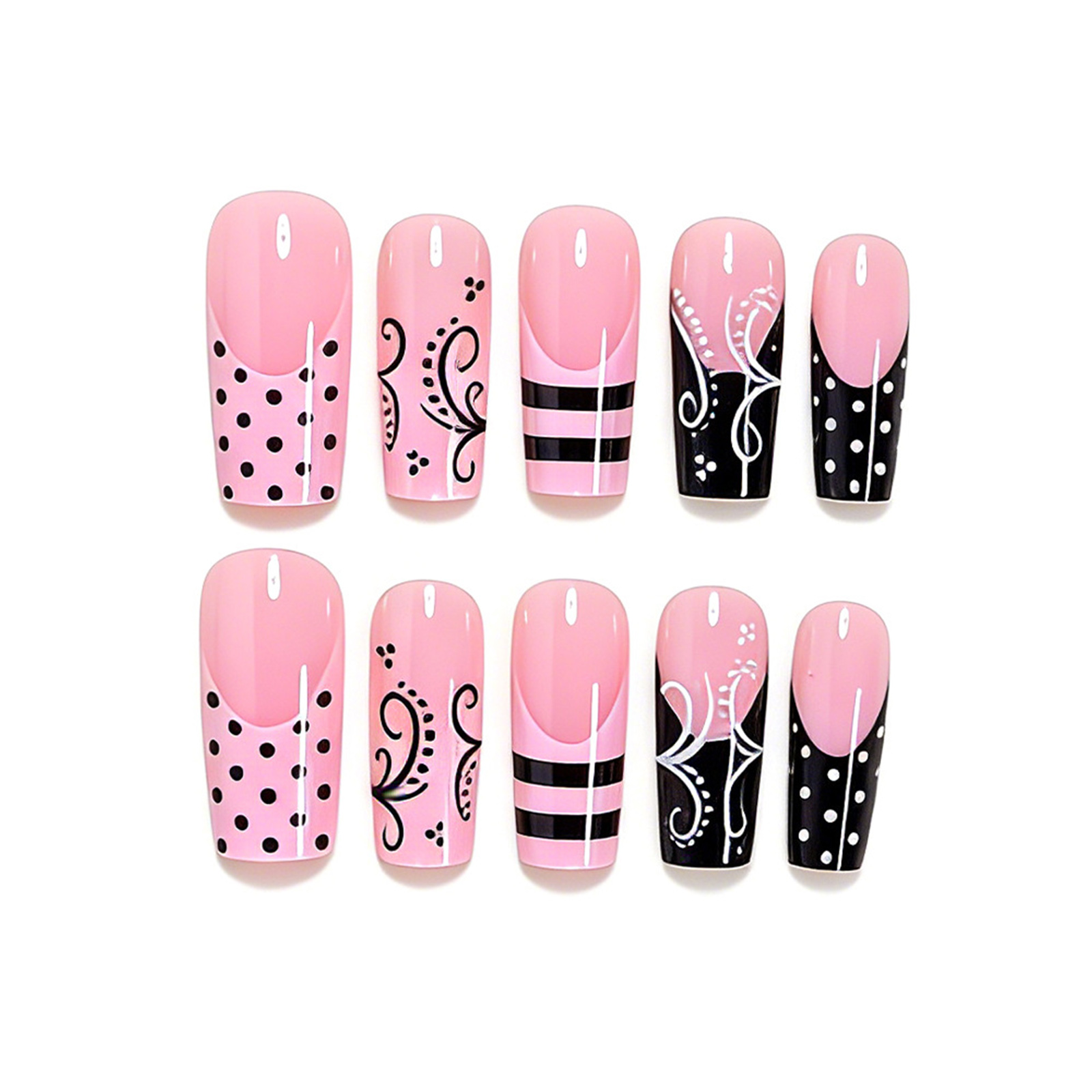 24 Stück Süße Punk-Kunstnägel  – Nail Art Aesthetic Bewertung und Preis