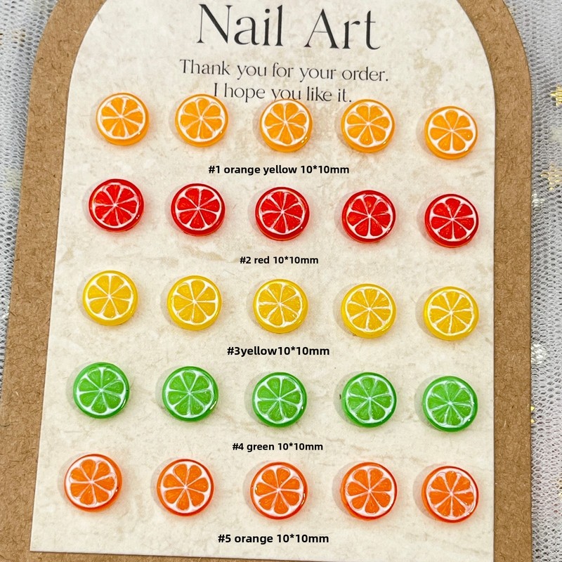 20 Stück 3D Mini Simulierte Le – Nail Art Orange Bewertung und Preis
