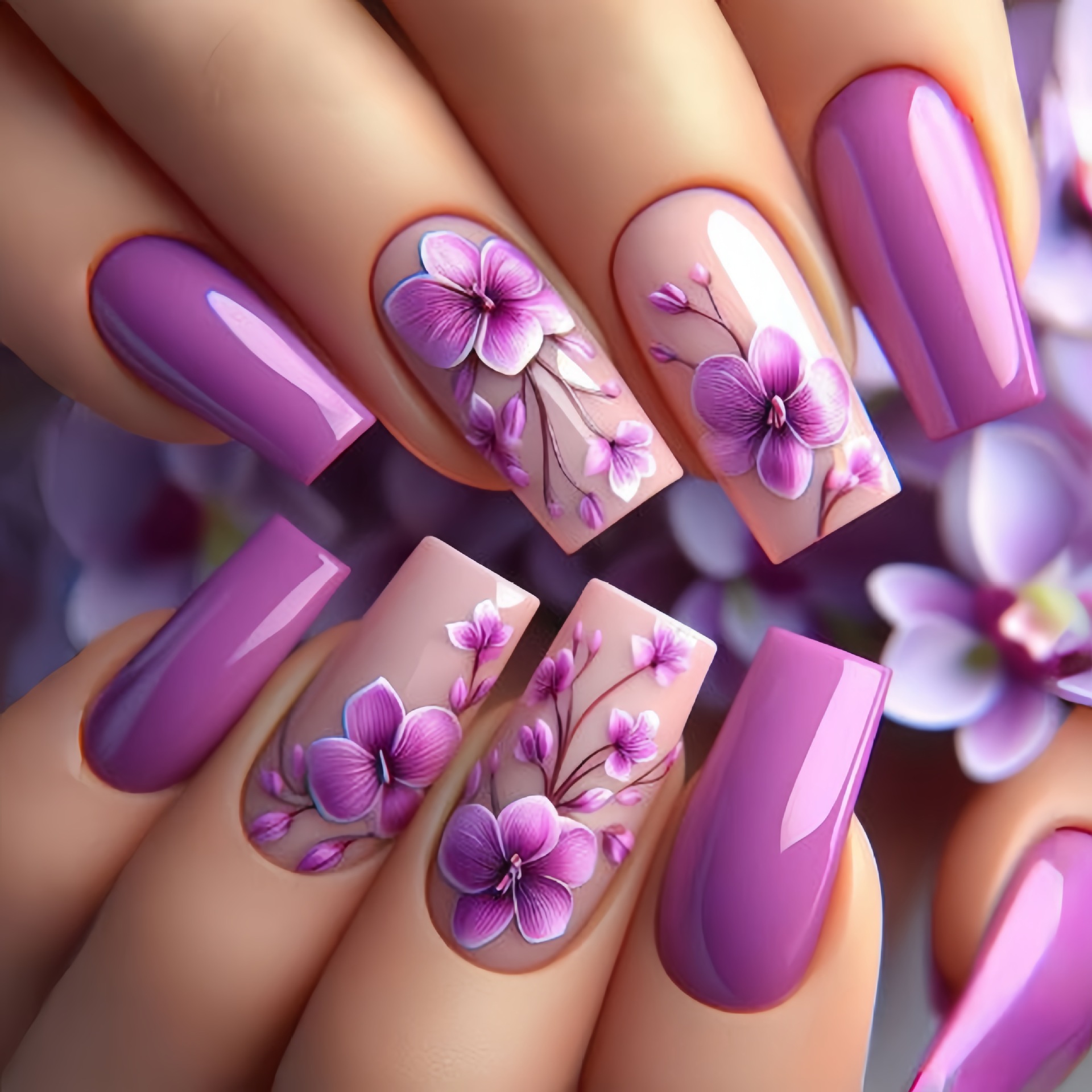 24 Stück/Set mittellange künst – Nail Art Aesthetic Bewertung und Preis