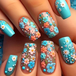 24 Stück/Set mittellange künst – Nail Art Aesthetic Bewertung und Preis