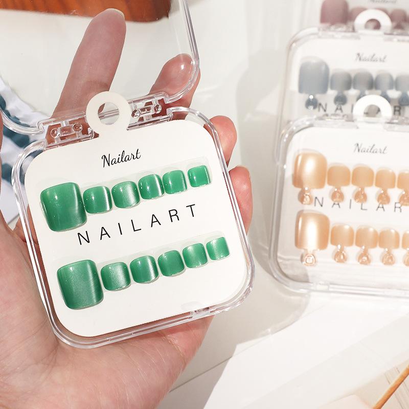Neu: 10 Stück/Box Französische – Nail Art Full Cat Eye Bewertung und Preis