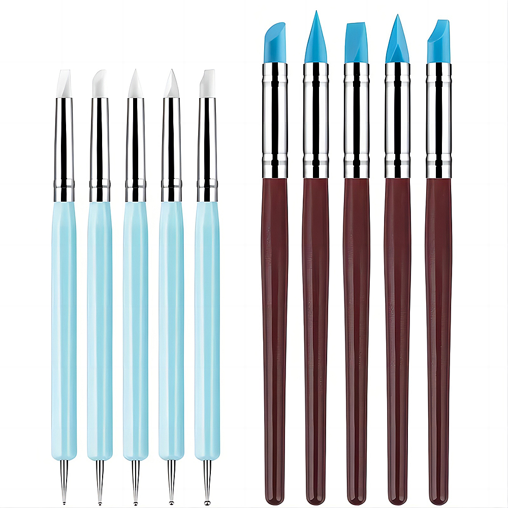 5/10 Stück Silikon-Ton-Bildhau – Nail Fan Brush Bewertung und Preis