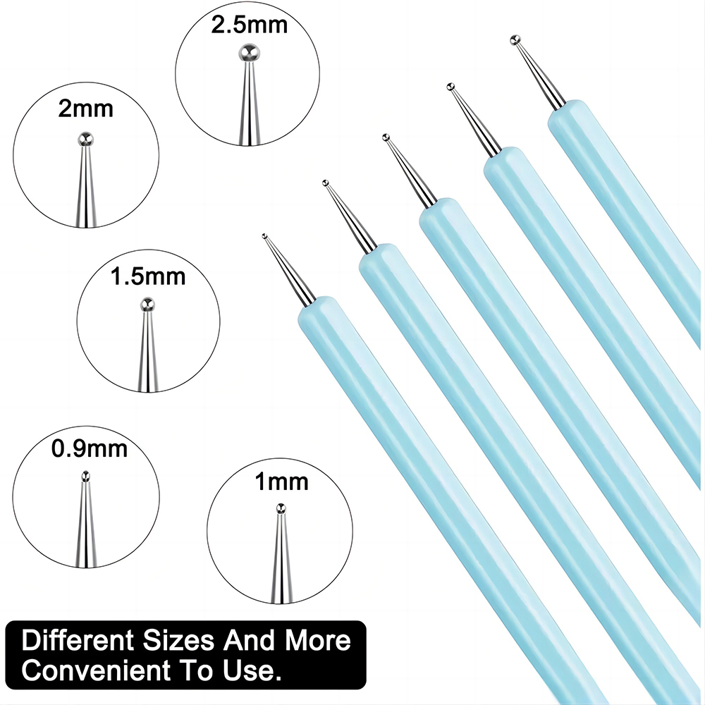5/10 Stück Silikon-Ton-Bildhau – Nail Fan Brush Bewertung und Preis