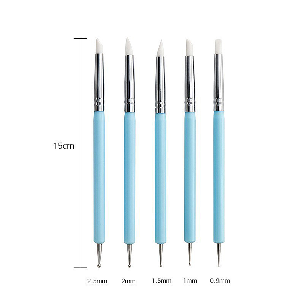 5/10 Stück Silikon-Ton-Bildhau – Nail Fan Brush Bewertung und Preis