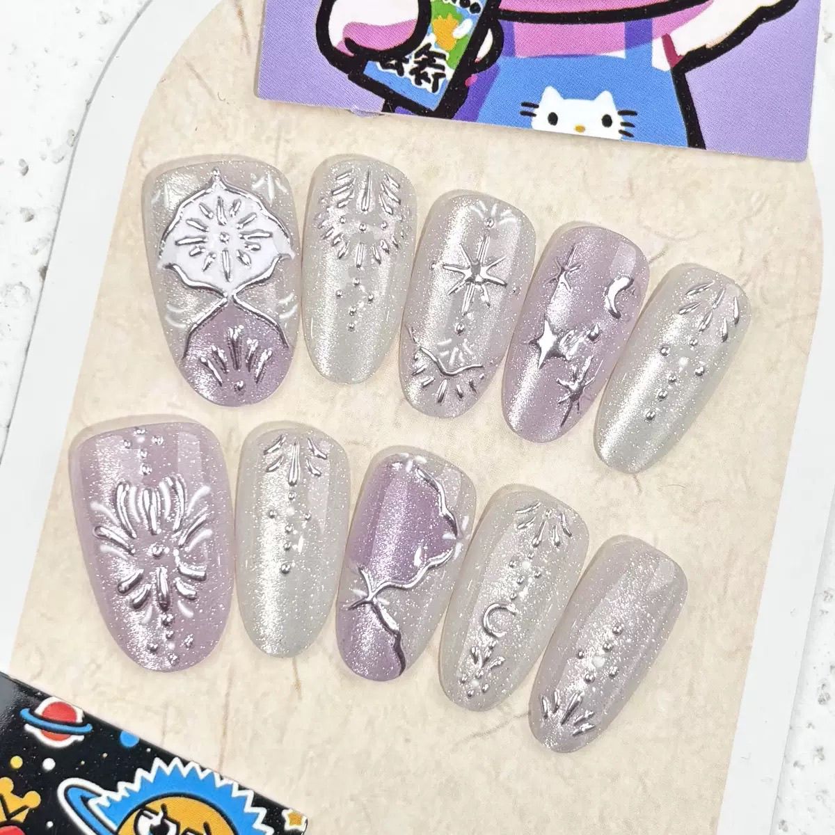 10 Stück Barocke Aufklebenägel – Nail Art Maroon Bewertung und Preis