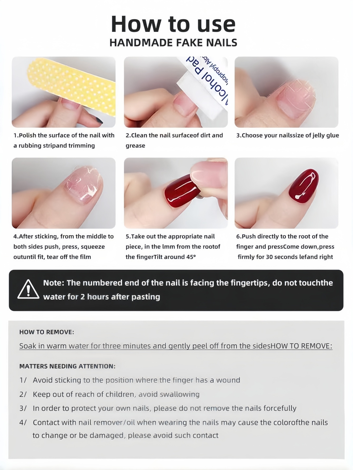 10 Stück mandelförmige Press-O – Nail Art Maroon Bewertung und Preis