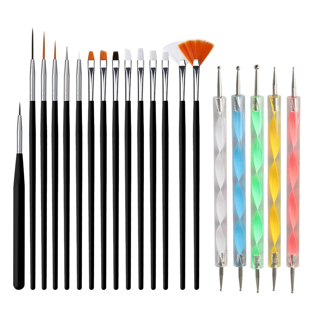 15/20Pcs Nail art Pinsel Desig – Nail Fan Brush Bewertung und Preis