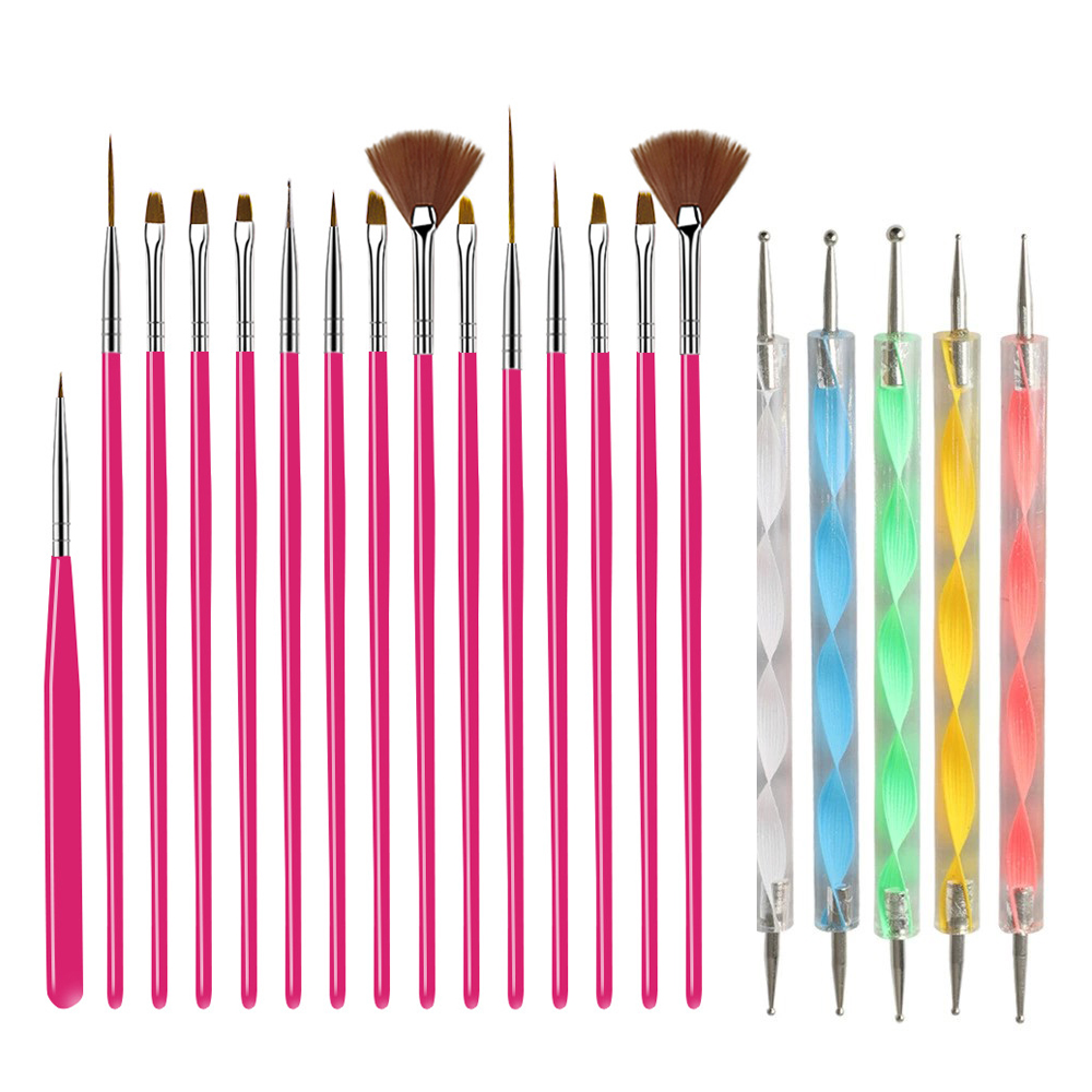 15/20Pcs Nail art Pinsel Desig – Nail Fan Brush Bewertung und Preis