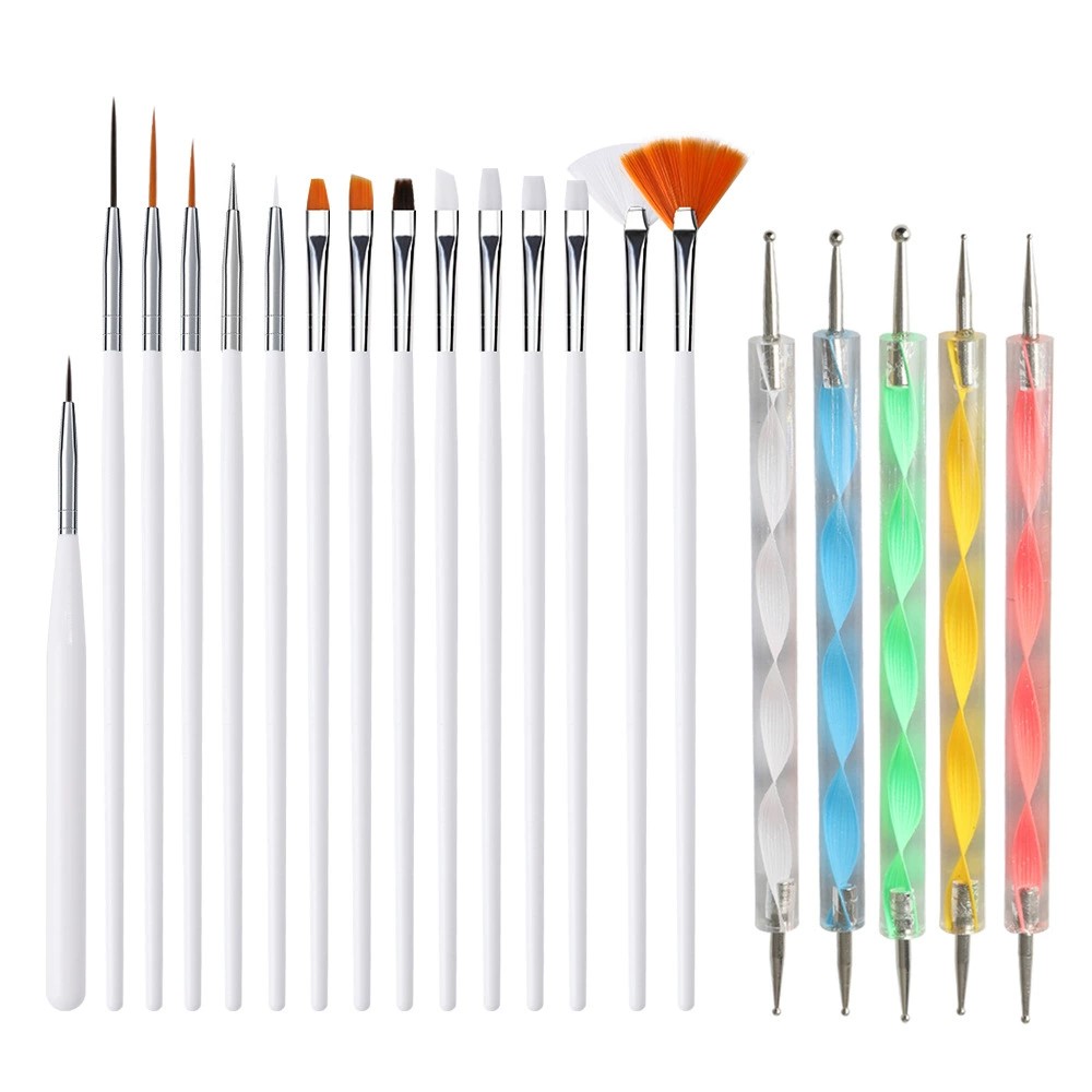15/20Pcs Nail art Pinsel Desig – Nail Fan Brush Bewertung und Preis