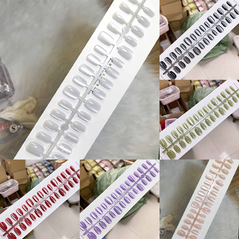 30 Stück Katzenaugen-Press-On- – Nail Art Full Cat Eye Bewertung und Preis