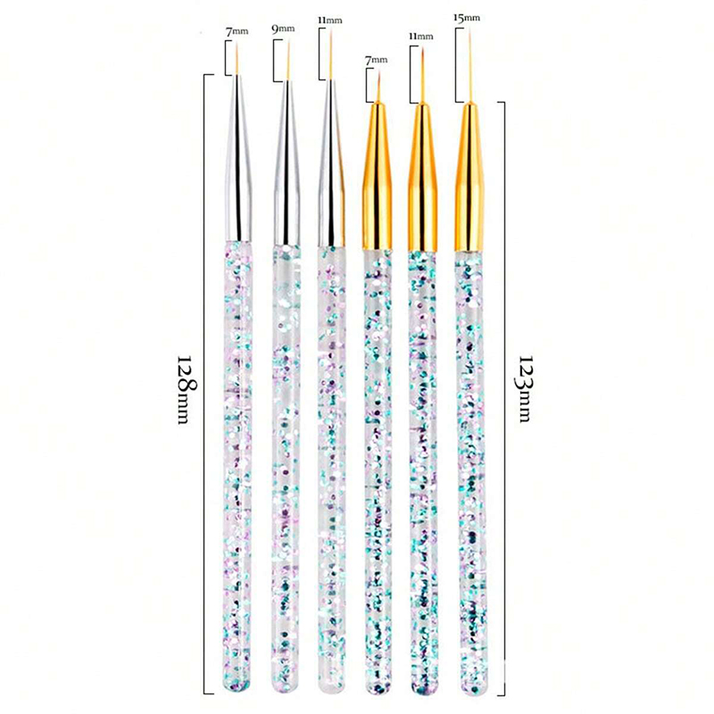 3Pcs Französisch Streifen Nail – Nail Fan Brush Bewertung und Preis