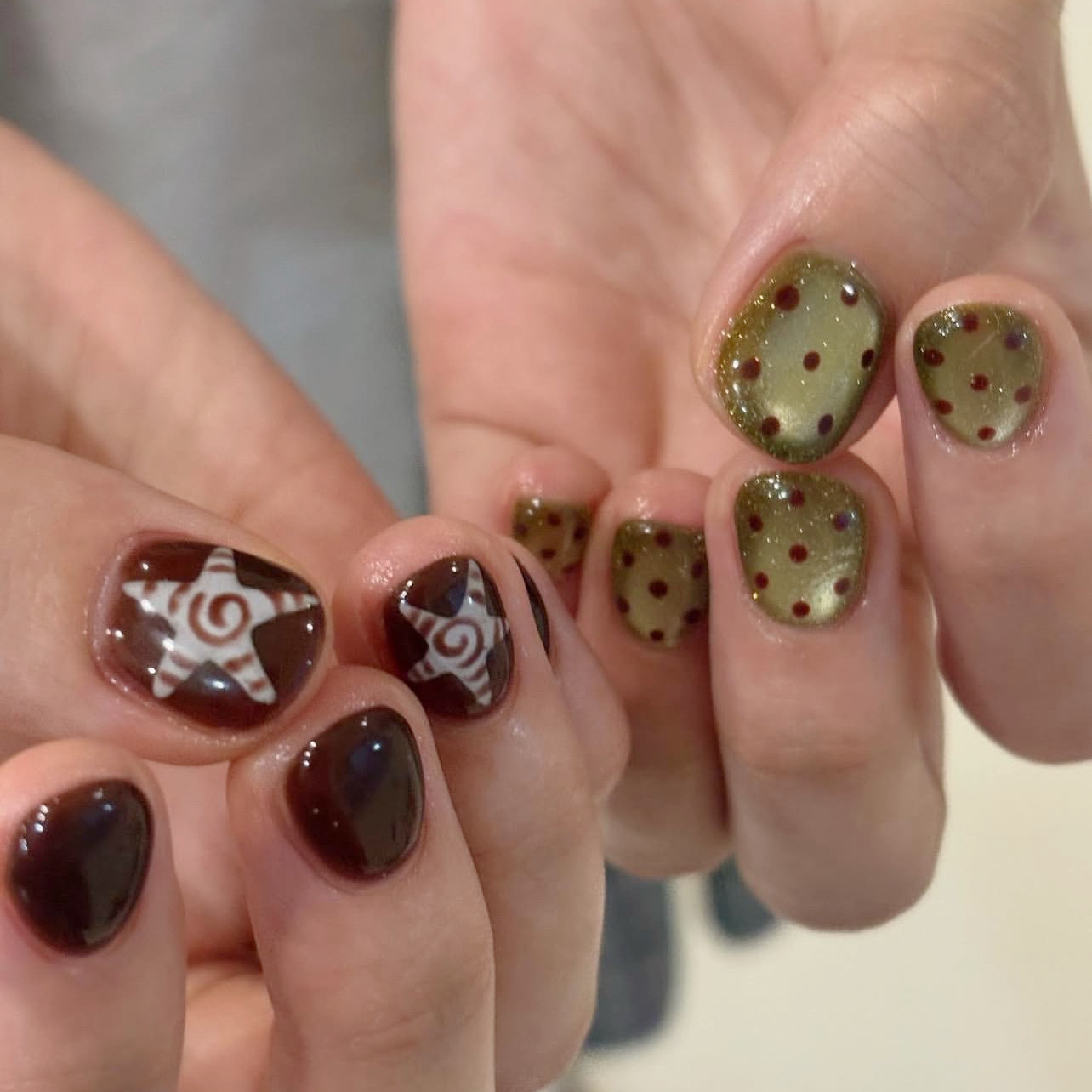 10 Stück handgemachte kurze Nä – Nail Art Full Cat Eye Bewertung und Preis
