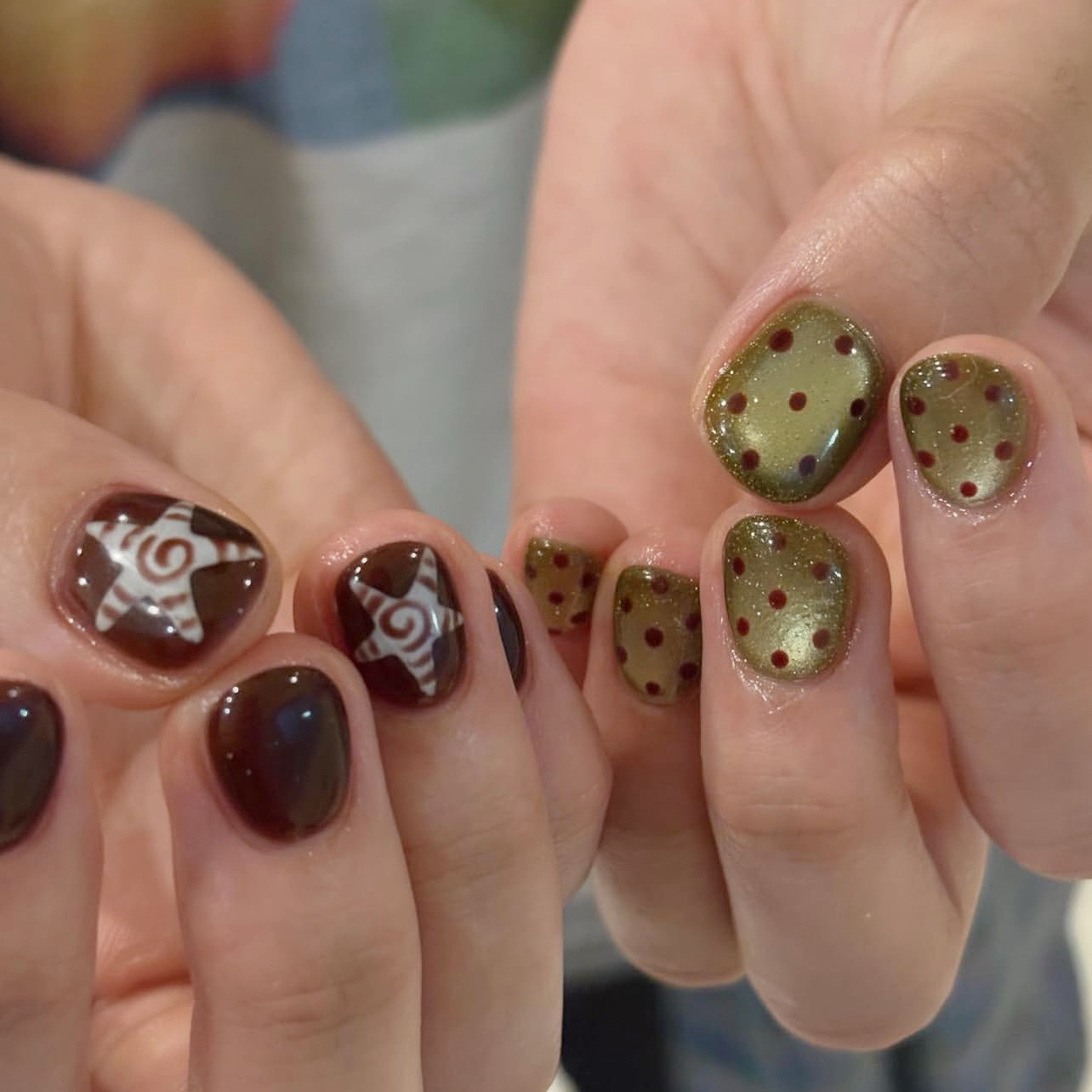 10 Stück handgemachte kurze Nä – Nail Art Full Cat Eye Bewertung und Preis