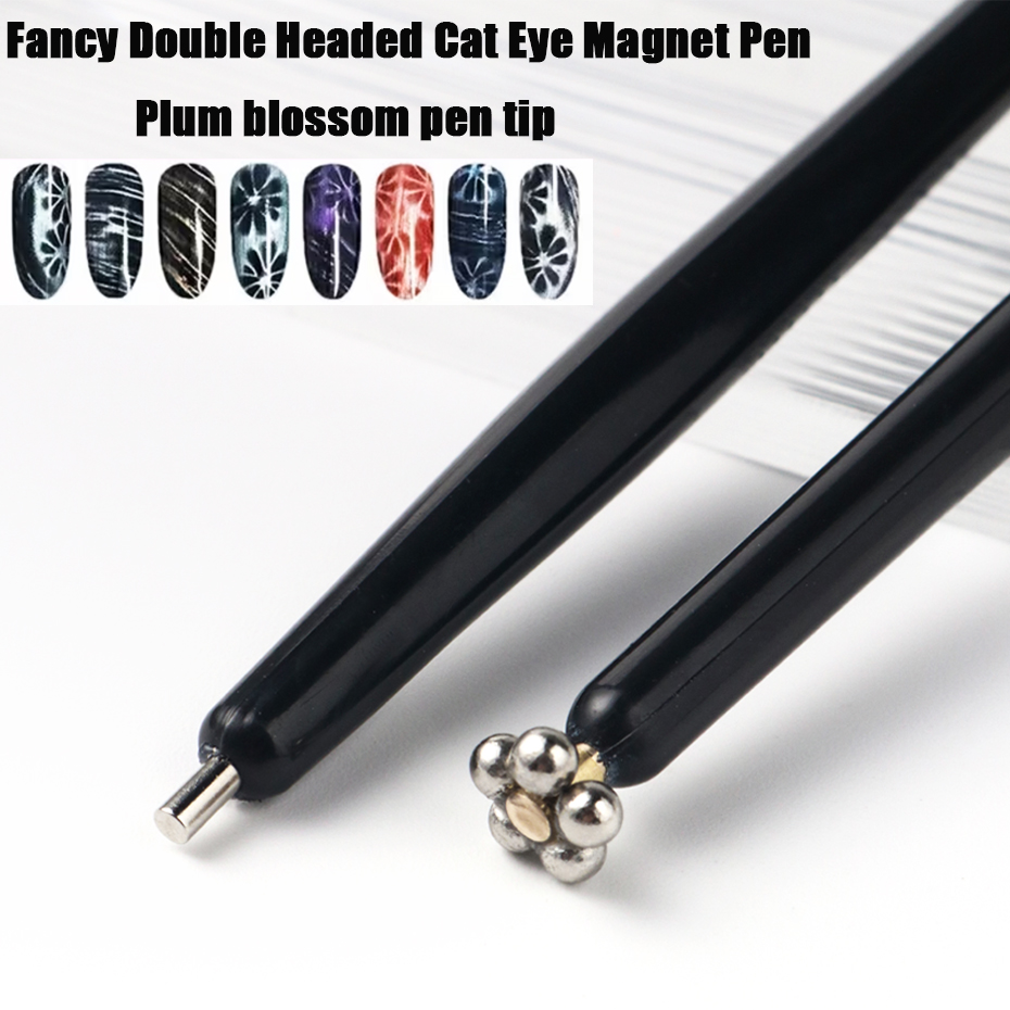 1/2 Stück ausgefallener doppel – Nail Art Full Cat Eye Bewertung und Preis