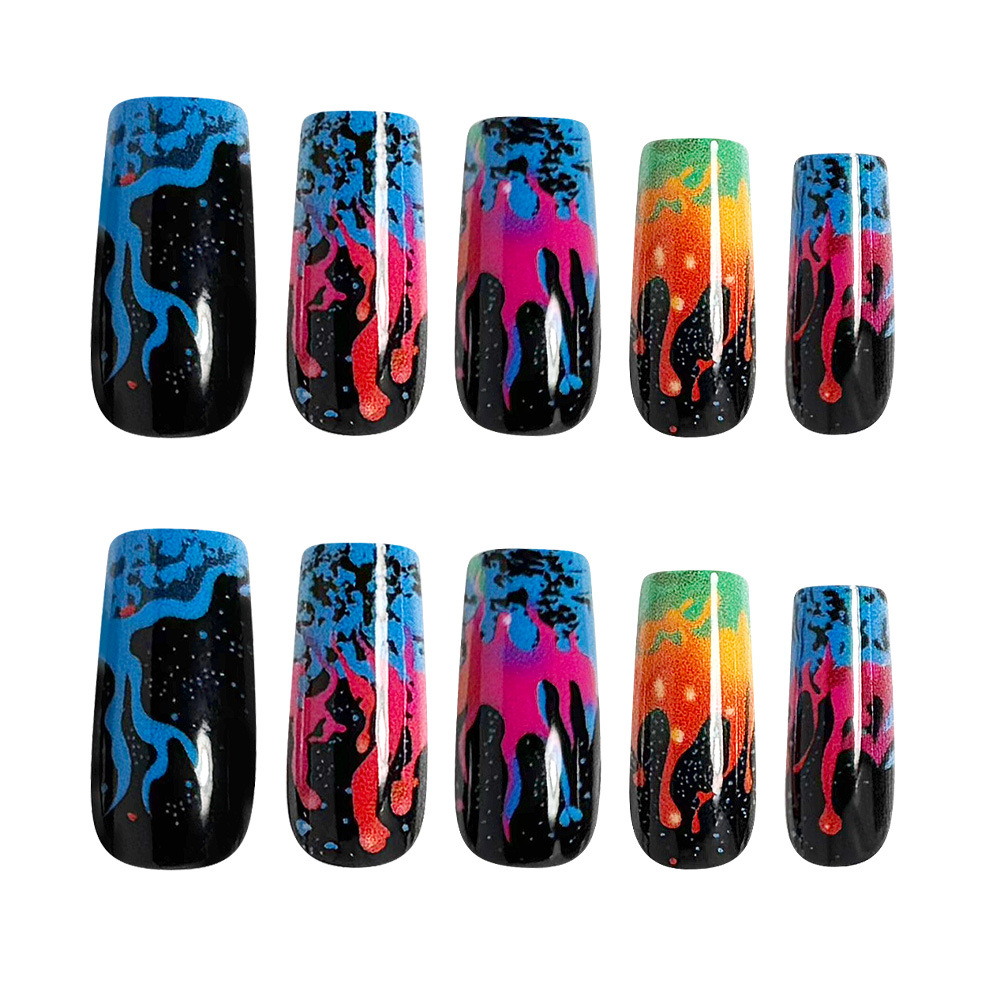 Mittellange künstliche Nägel f – Nail Art Orange Bewertung und Preis