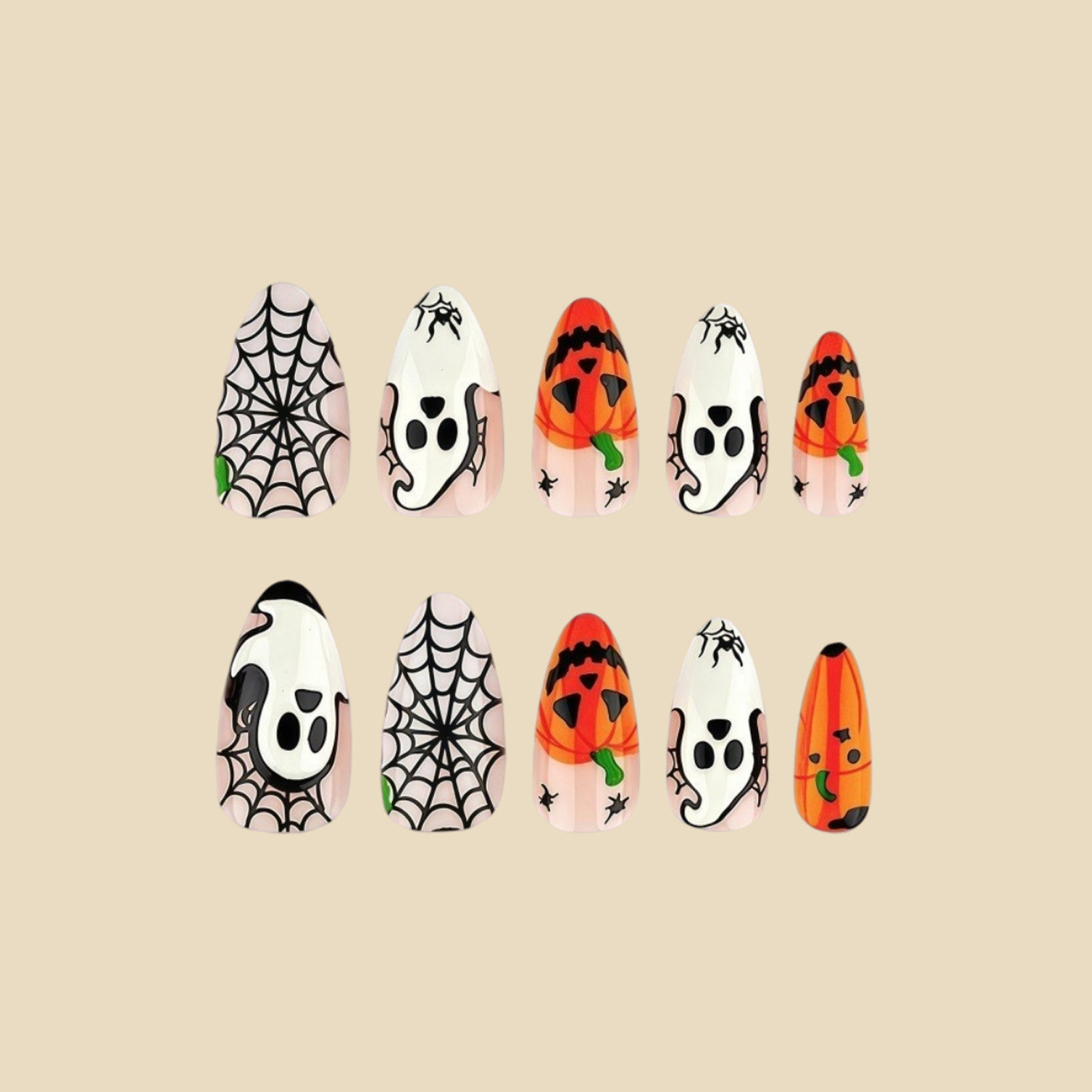 24 Stück Halloween Press-On-Nä – Nail Art Aesthetic Bewertung und Preis