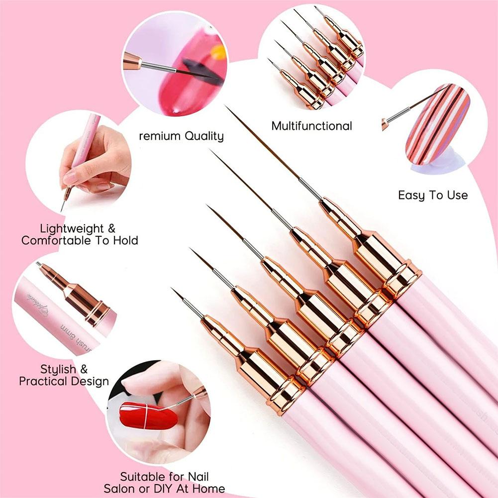5-teiliges Nail-Art Pinsel-Set – Nail Art Brush Set Bewertung und Preis