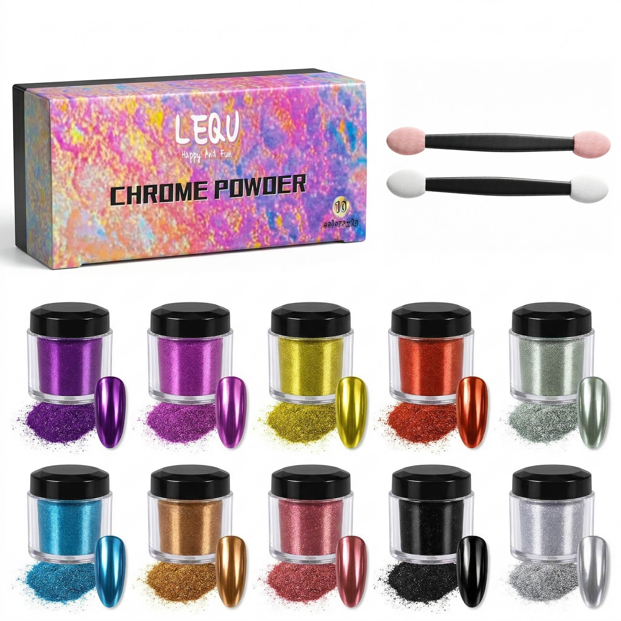 DIY 10-Farben-Magischer-Spiege – Nail Art Emerald Bewertung und Preis