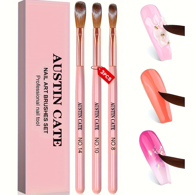 3-teiliges Kolinsky-Acryl-Nage – Nail Art Brush Set Bewertung und Preis