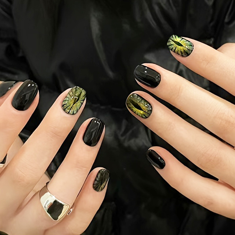 Kurze künstliche Nägel für Fra – Nail Art Full Cat Eye Bewertung und Preis
