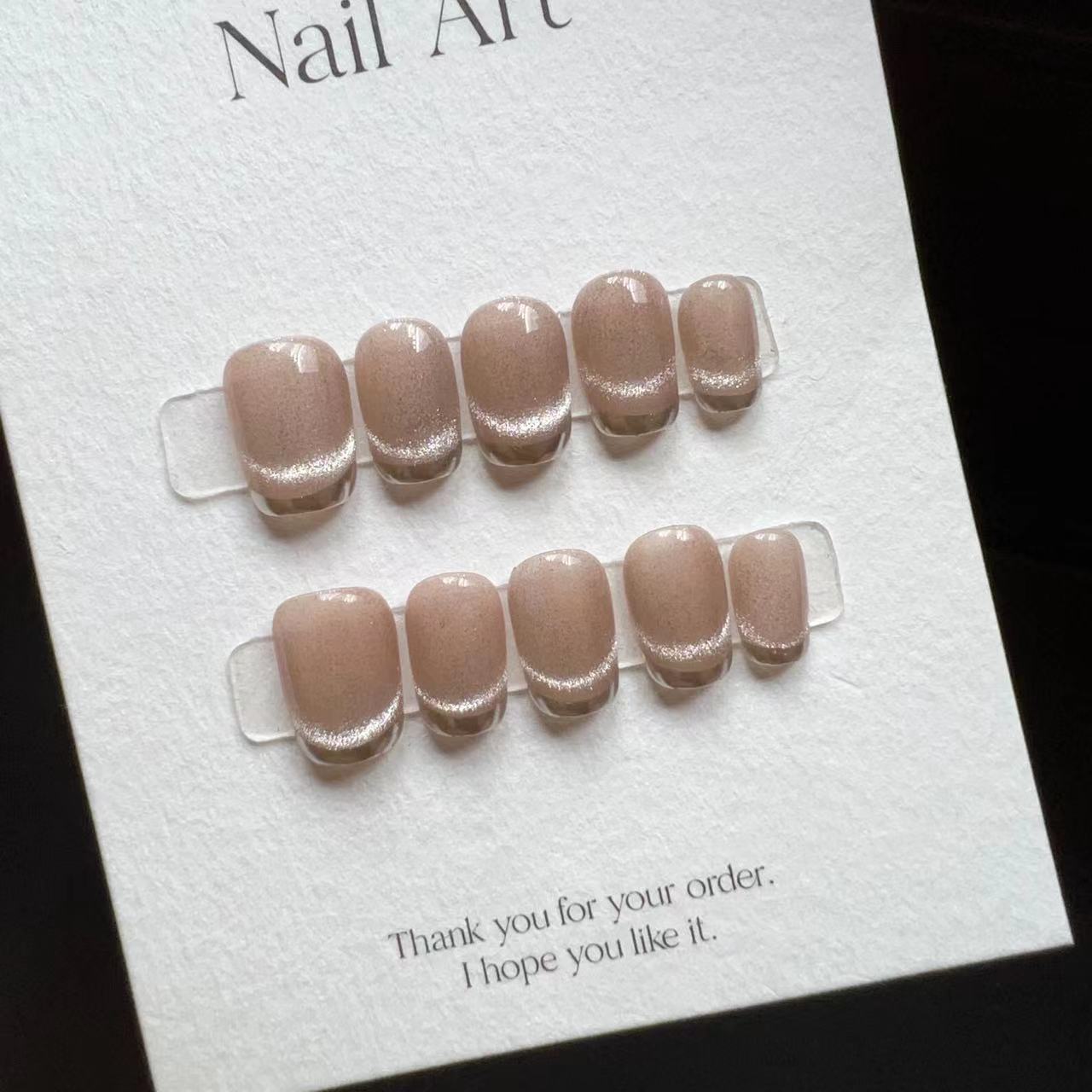 10 Stück handgemachte kurze Pr – Nail Art Full Cat Eye Bewertung und Preis