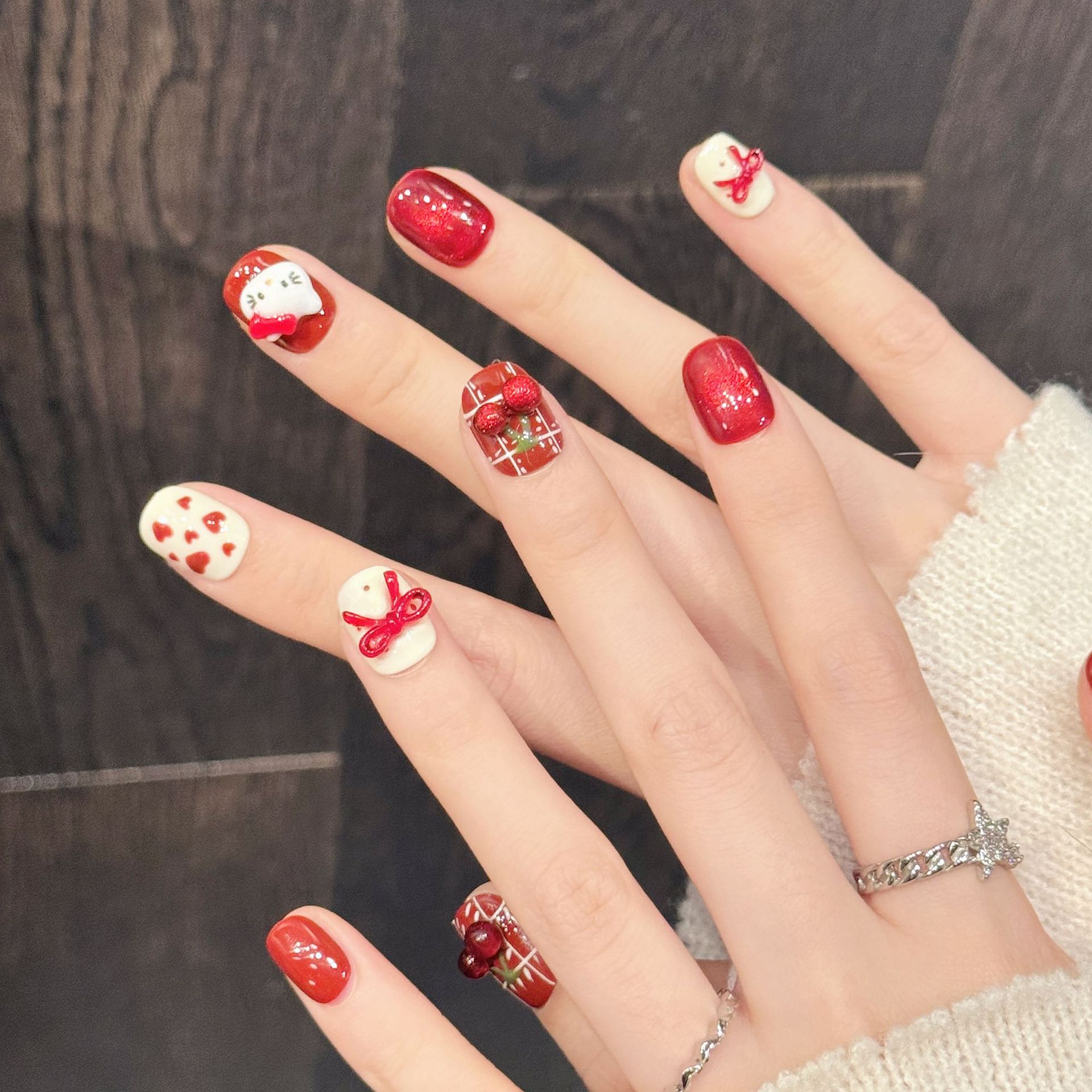10 Stück handgemachte Nagelkun – Nail Art Emerald Bewertung und Preis