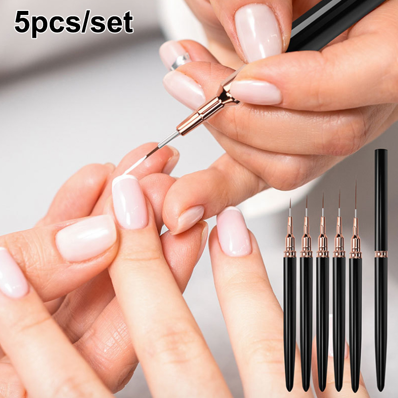 【K】5 Stück/Set Nail Art Liner  – Nail Art Brush Set Bewertung und Preis