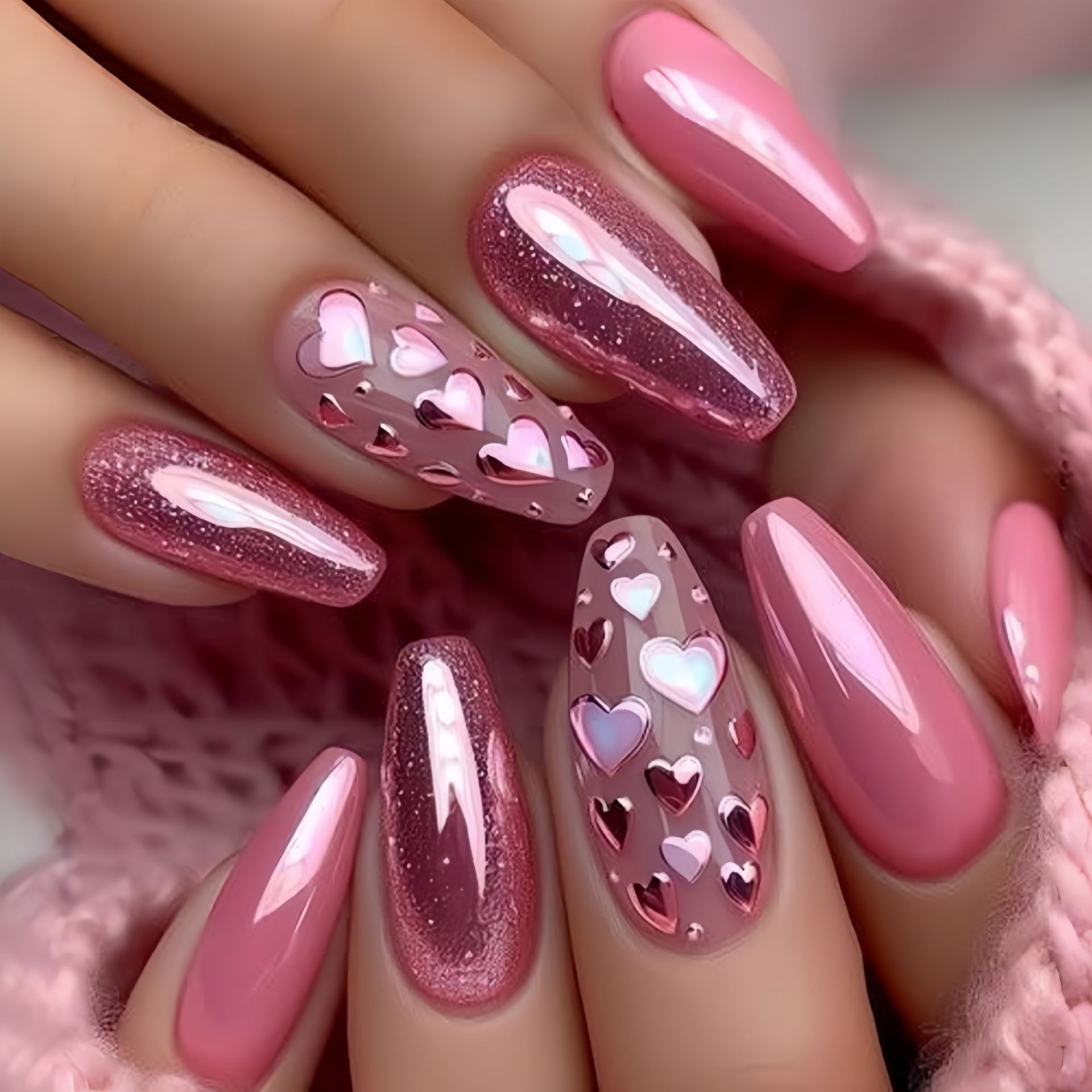 Mittellange künstliche Nägel,  – Nail Art Aesthetic Bewertung und Preis