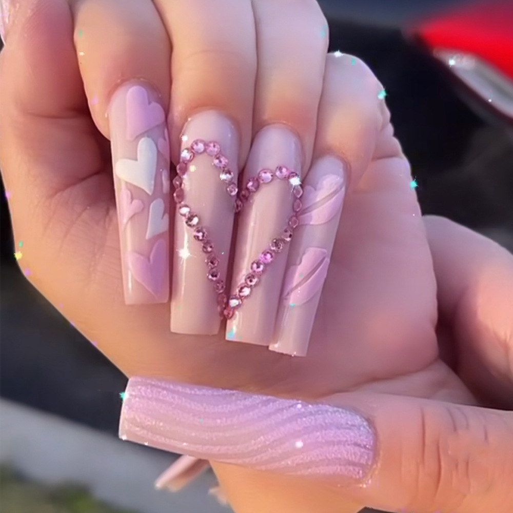 Mittellange künstliche Nägel,  – Nail Art Aesthetic Bewertung und Preis