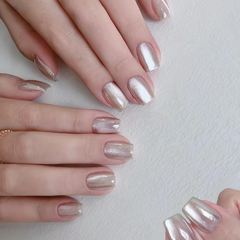 30 Stücke Kurze Presse Auf Näg – Nail Art Full Cat Eye Bewertung und Preis