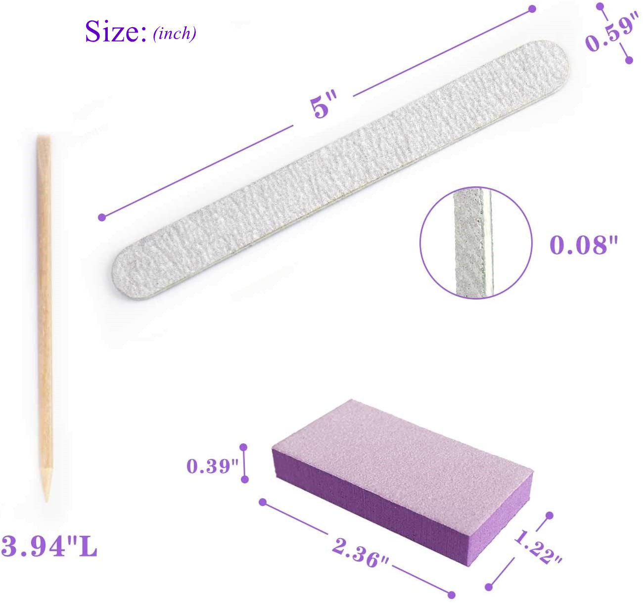 100 Sets natürliche Nagel-Sets – Nail Art Natural Bewertung und Preis
